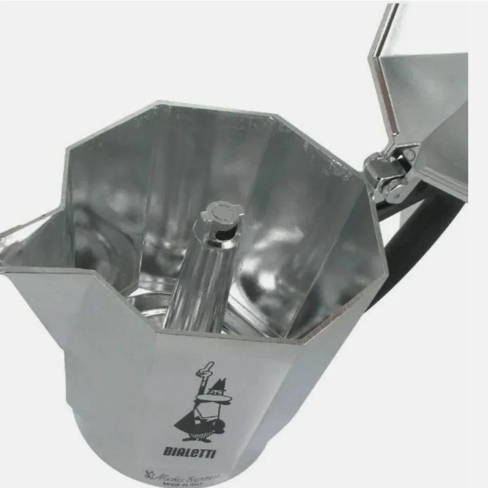 Bialetti  MOKA EXPRESS 3-Cup Stovetop Coffee Maker - Expresso Silver New - Picture 12 of 15